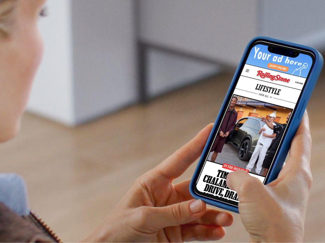 Programmatic advertising shown across mobile sites